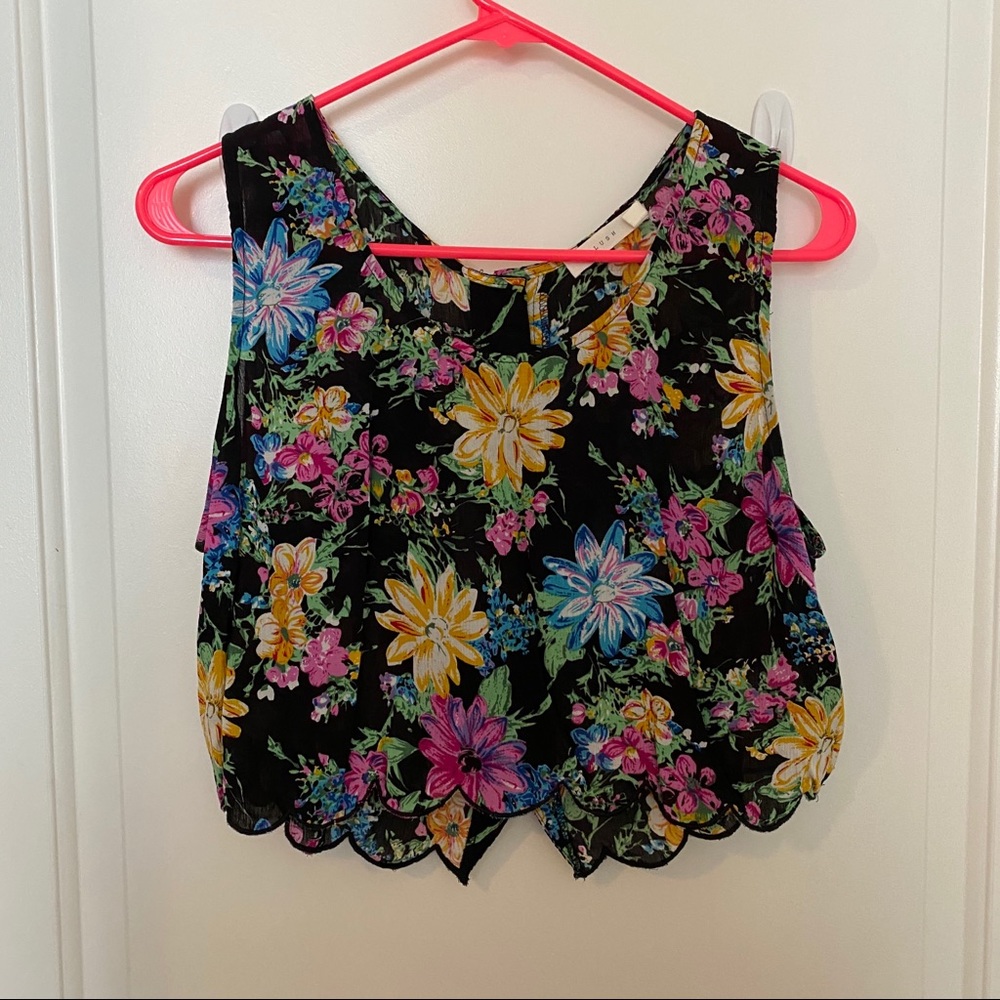 Floral crop top